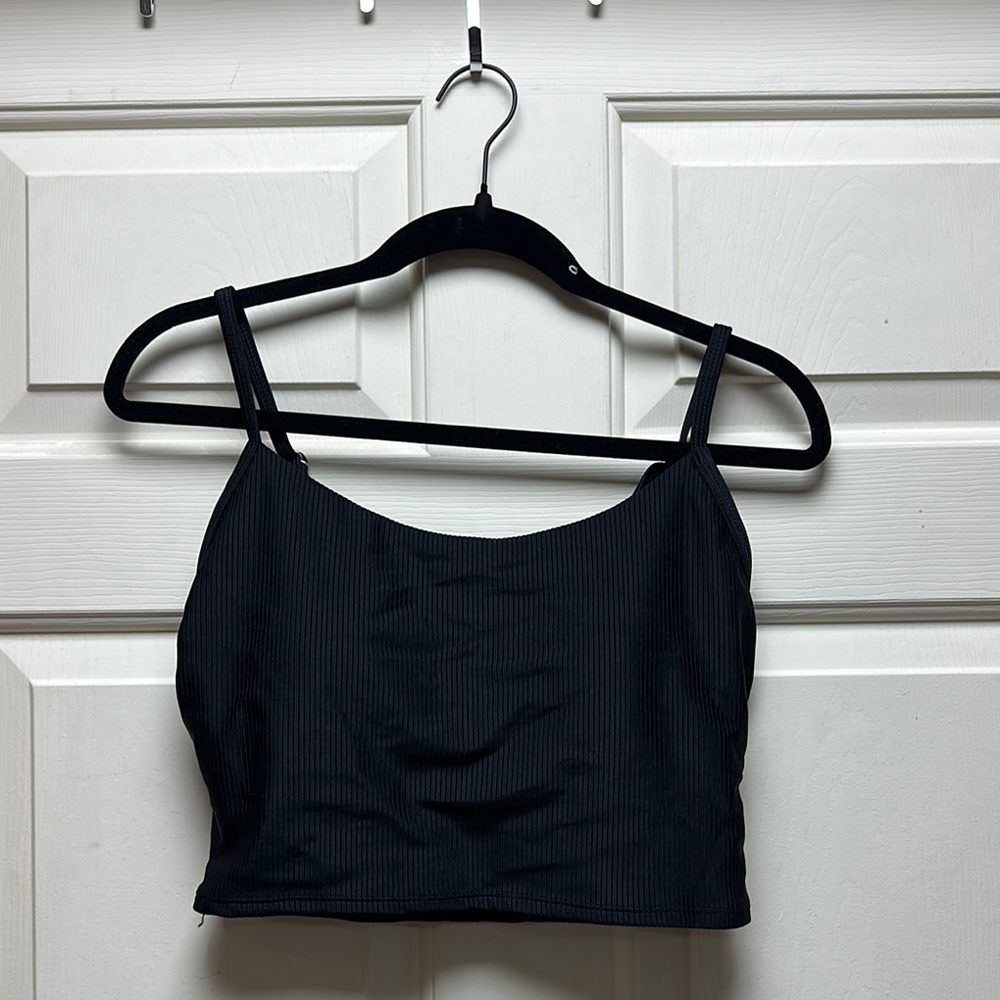 Time and Tru Black Bikini Top
